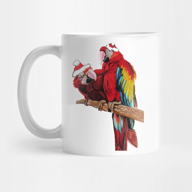 Here Comes Santa Macaws! Christmas Macaw by SarahRajkotwala